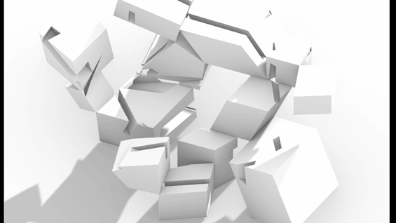 Amira Walcott, "Cubic Walkways, detail [Animations, rotations and renderings]. Introduction to Architecture Online, 2021 