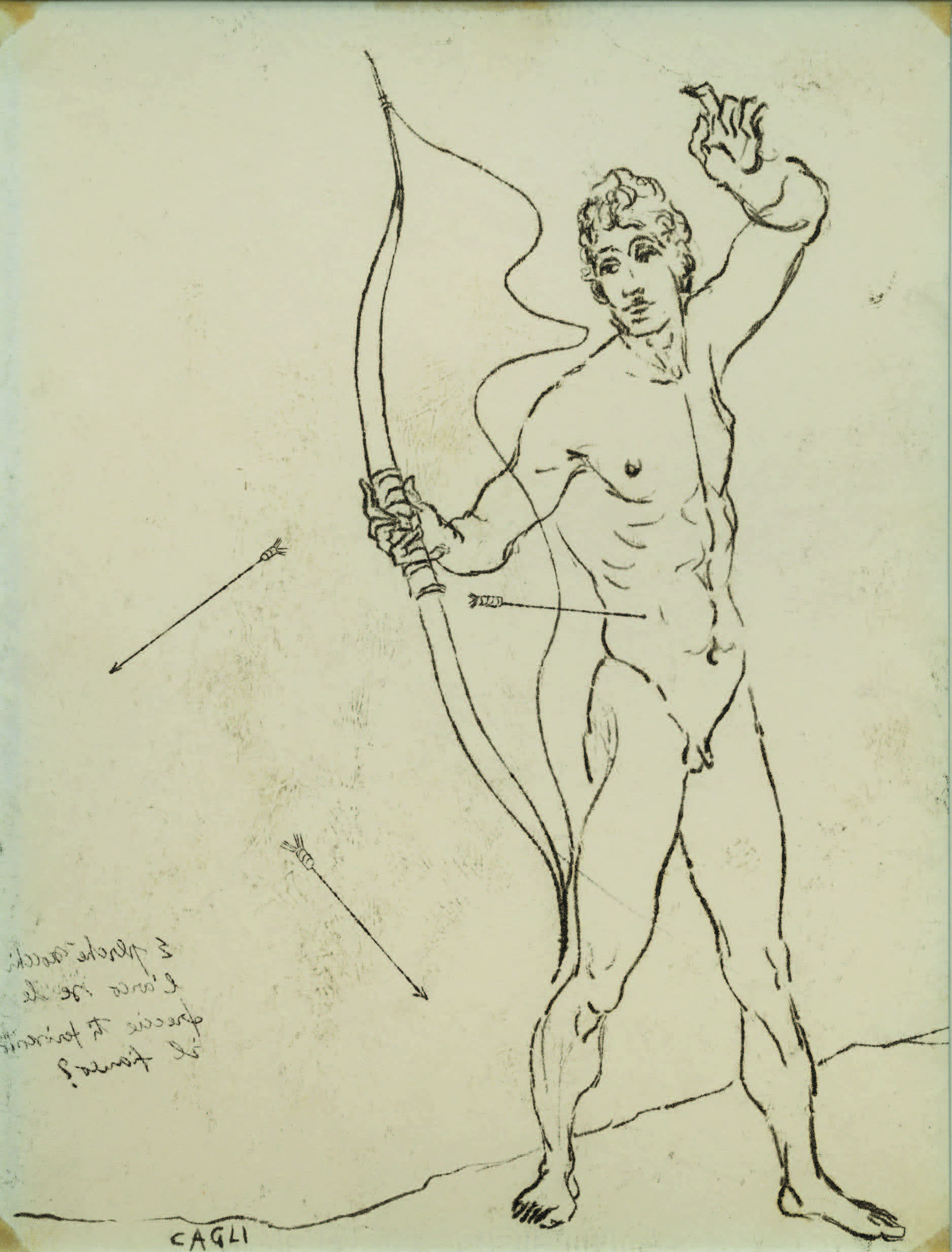 Cagli, Allegoria dell’arciere