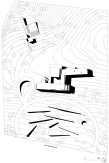 Site Plan with Sculpture Garden in Front and Pool House in Back