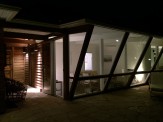 Night View of Entrance from Patio