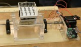 CoFPhE Lab: Sixteen gyre flowtank with independent stepper-motors and controllers for eight left gyres and eight right gyres