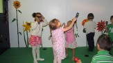 P.S.347 students experimenting with flashlights and color filters