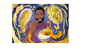 Drawing of Brandon Ndife from Grub Street Article