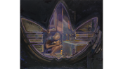 Detail: Aaron Gilbert, The Dream Before (22), 2024, oil on linen, © Aaron Gilbert, photography by Lance Brewer, courtesy of the artist and Gladstone.