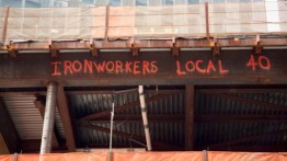 Ironworkers from Local 40 make their mark at the World Trade Center site.