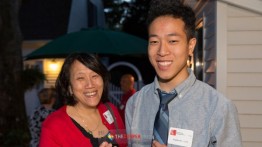 Wendy Ku with her son, Stephen Ku AR'19