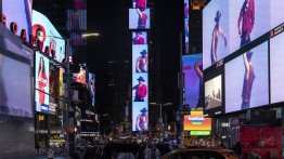 Silent Spikes Midnight Moment in Times Square