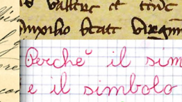 hand written text