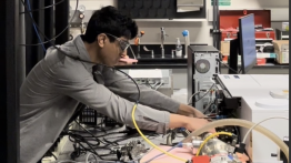 Hassan at internship