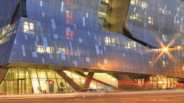 41 Cooper Square at night