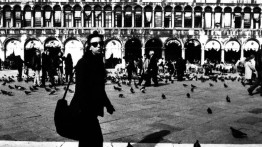 Diane Lewis in Piazza San Marco, Venice. Photo by Anita Seiff.