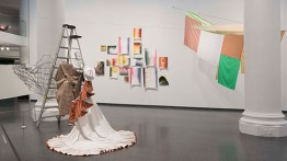 Brooklyn Museum, Installation view, Eric N. Mack: "Lemme walk across the room,: 2019. <br><br>