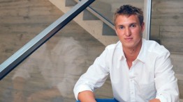Lucas Zwirner. Photo by George Chinsee/WWD © Fairchild Publishing, LLC. Courtesy David Zwirner, New York/London