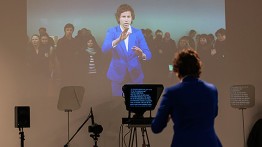 Ariel Freedman in a production still from 'Stand Behind Me' (2013) by Liz Magic Laser, Lisson Gallery, London