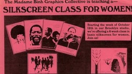 Silkscreen Class for Women!, flier version 2 (n.d.), courtesy of Mary Patten