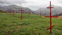  ONA B., The Hay is Already Dry in the Mountains, 2014, C-print, Unframed 37.4 in x 76.8 in, Courtesy of the artist