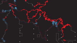 Detail of reconceived time zone map. Drawing by Piao Liu.