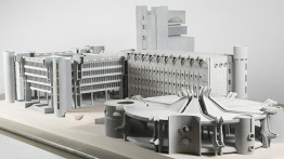 Model of Telecommunications Center (1970), Skopje, Macedonia designed by Janko Konstantinov 