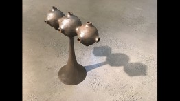 Installation view of Andy Wilhelm's Folded Mirror (2016)