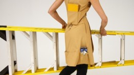 Work Dress (2007) cordura, canvas, cotton-denim blend size medium. Photo by Martyna Szczesna.