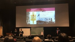 CE students presenting student chapter reports