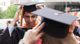 Getting ready for commencement in 2015. Photo by Joao Enxuto/The Cooper Union