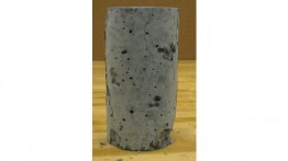 Concrete Test Cylinder Loaded to Failure
