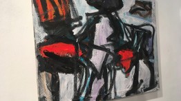 Installation view of David Derish's Matador (2016)
