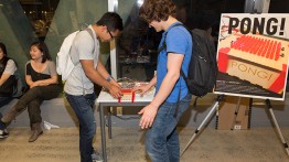 'Pong!' by Jessie Wu and Victor Lei, mechanical and electrical engineering sophomores, respectively 