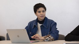 Ariana Freitag EE'20. Photos by Joao Enxuto / The Cooper Union