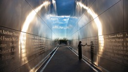 'Empty Sky,' New Jersey 9/11 memorial inscription design. Creative Director: Alexander Isley