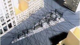 This hanging garden proposal was the winning entry in a competition to redesign Lt. Petrosino Park.