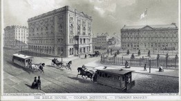 The Bible House, Cooper Institute & Tompkins Market; courtesy New York Public Library