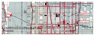 Map Section, Lincoln Tunnel, undated. Courtesy of ephemeralnewyork.com.
