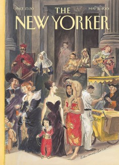 1. One of Edward Sorel's more than 30 New Yorker covers, this one from May 21, 2001
