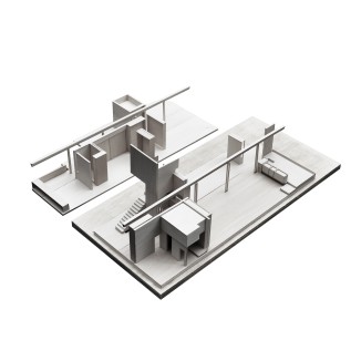 Overall Model, individual floor plates with elements