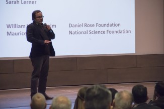 Prof. Oliver Medvedik explained the breadth of bioengineering projects at Cooper