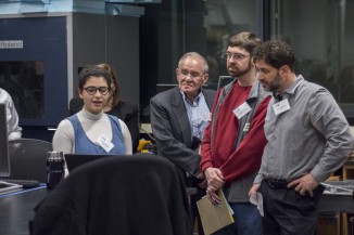 Devora Najjar ChE'16 explains her work analyzing and visualizing beehive microbiomes in New York City