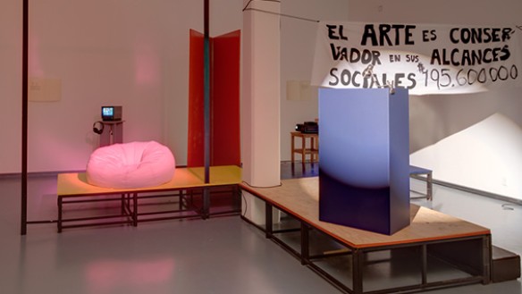 Installation view of 'The Second World Congress of Free Artists' (2013) by Camel Collective. Photo courtesy of Camel Collective