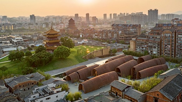 Imperial Kiln Museum, aerial view. Image courtesy of Tian Fangfang. 