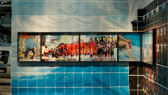 Installation image of work by Sara Cwynar