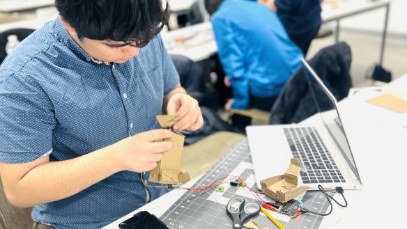Kenji innovating prototype
