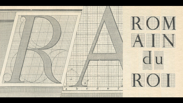 Black and white type of name on graph paper