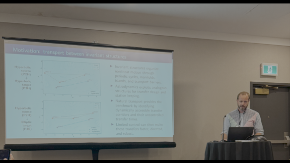 photo of prof luchtenburg presenting research