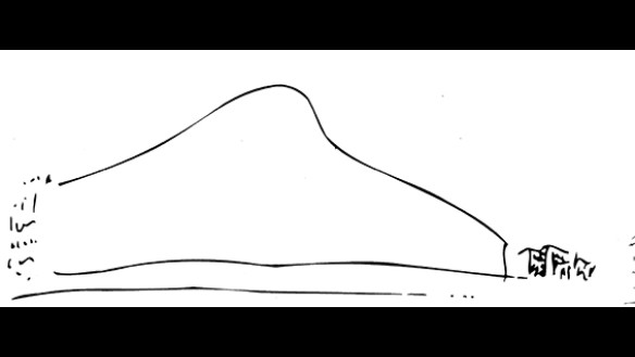 Sketch for Bonjour Tristesse. Berlin. Alvaro Siza.