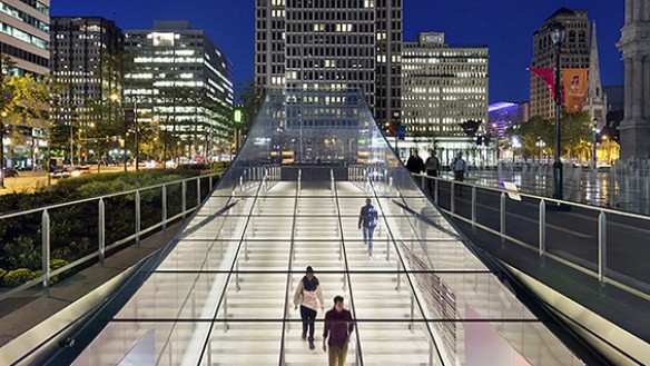 KieranTimberlake, Dilworth Plaza Renovation, Center City District, Philadelphia, Pennsylvania, 2014 © James Ewing Photography. 