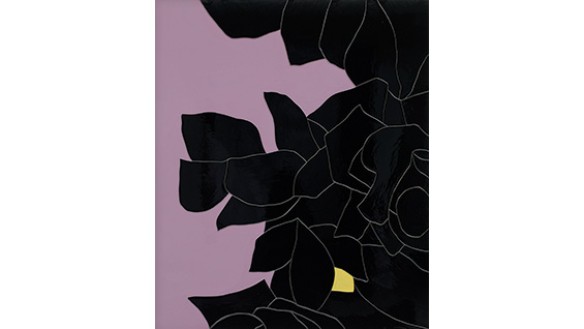 'Black Flower 3' (2014). Gary Hume. Photo: Jack Hems courtesy of Blackbird Pictures Ltd.