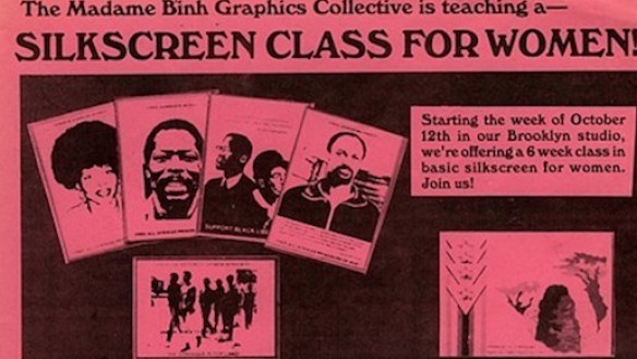 Silkscreen Class for Women!, flier version 2 (n.d.), courtesy of Mary Patten