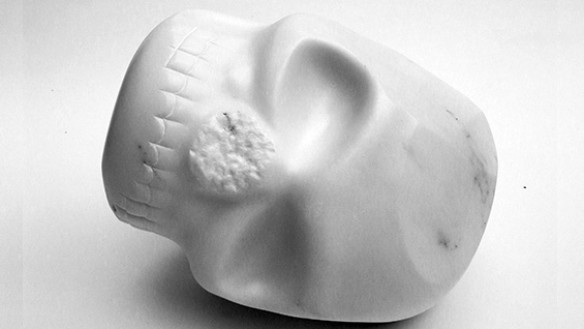 Jonathan Monk, "Mistakes have been made" (2014), marble, 25x23x28cm