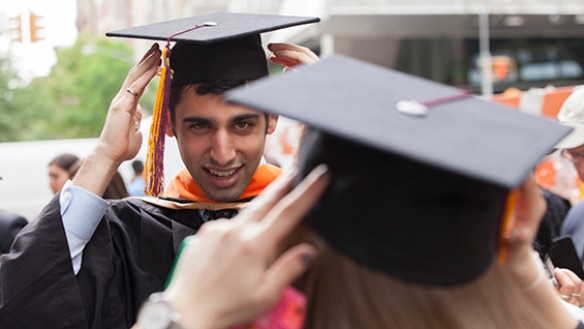 Getting ready for commencement in 2015. Photo by Joao Enxuto/The Cooper Union
